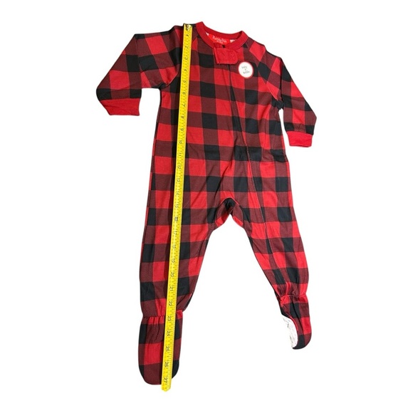 Macy's Family PJs T SZ 12 months Christmas 1PC Pajama Buffalo Check Red NWT - Picture 5 of 12
